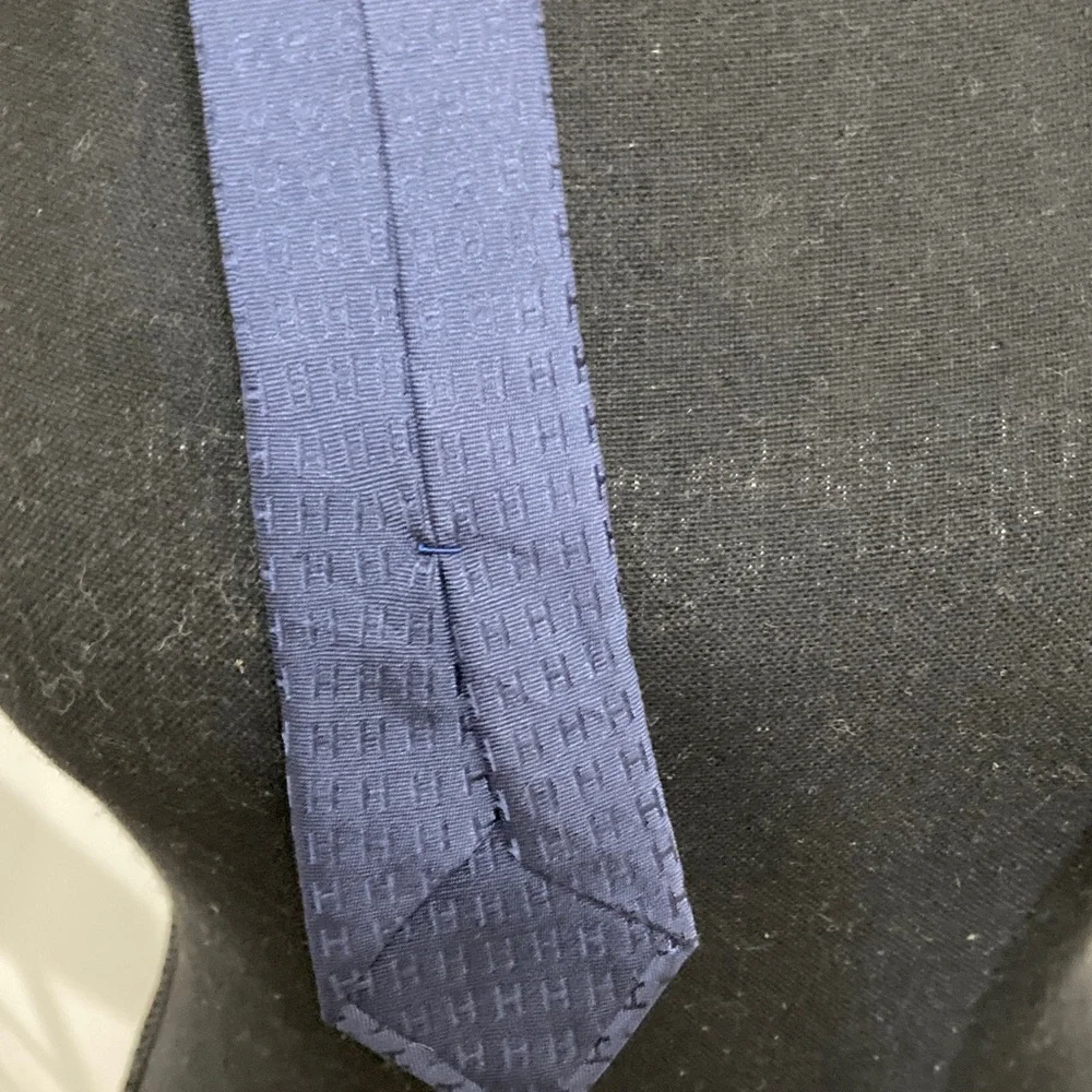 Hermes Classic Blue Silk Tie